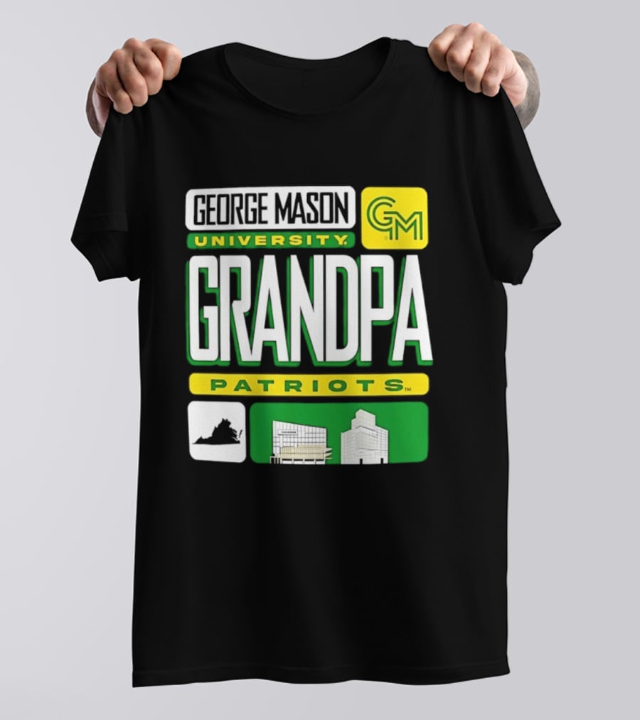 George Mason University Grandpa Patriots GM University T-Shirt
