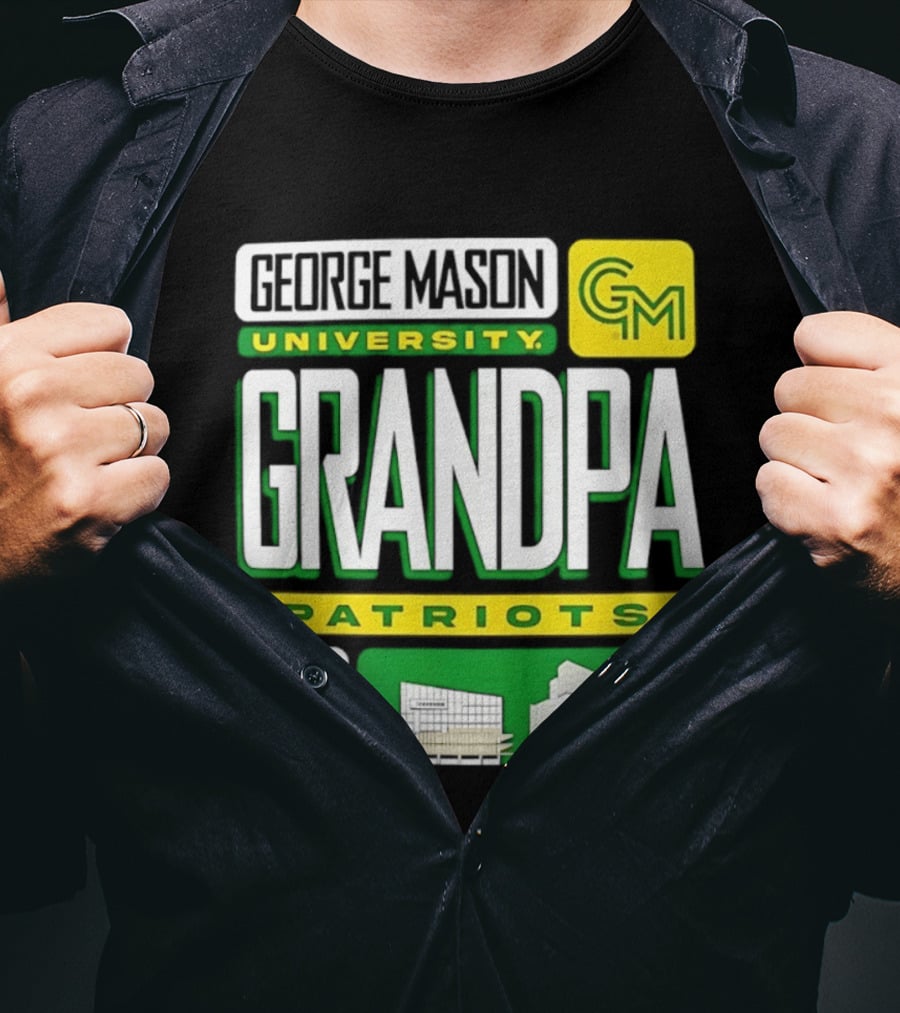 George Mason University Grandpa Patriots GM University T-Shirt