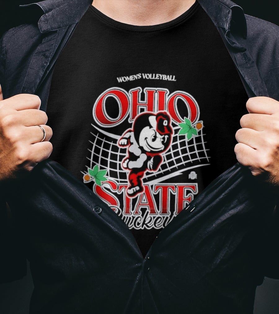 Ohio State Buckeyes Women's Volleyball Vintage Brutus T-Shirt