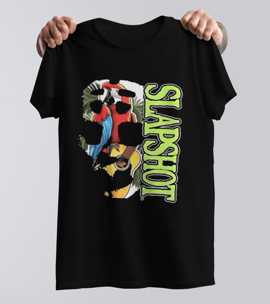 SLAPSHOT Parrot Wasting Away Boston Massachusetts 1985 2026 Two Sided T-Shirt