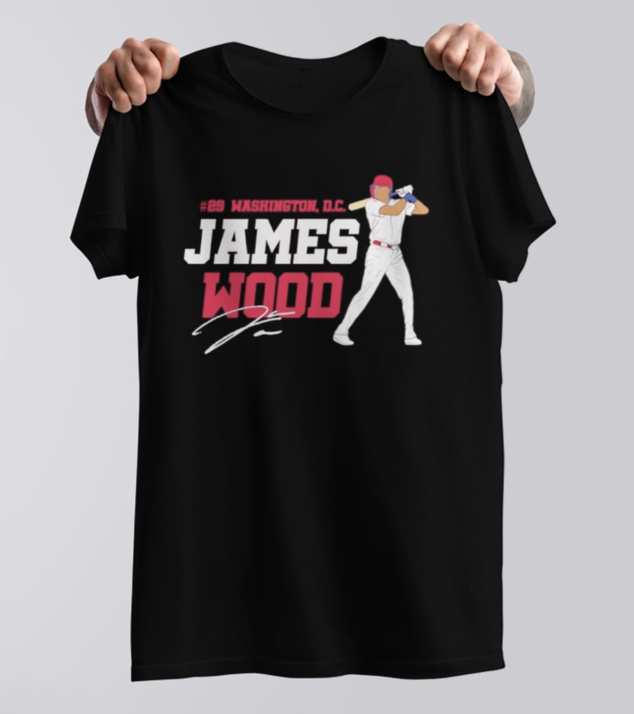 James Wood Washington D.C. Nationals MLB 2026 T-Shirt