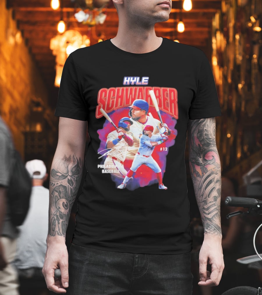 Kyle Schwarber Phillies Baseball #12 Collage 2026 T-Shirt