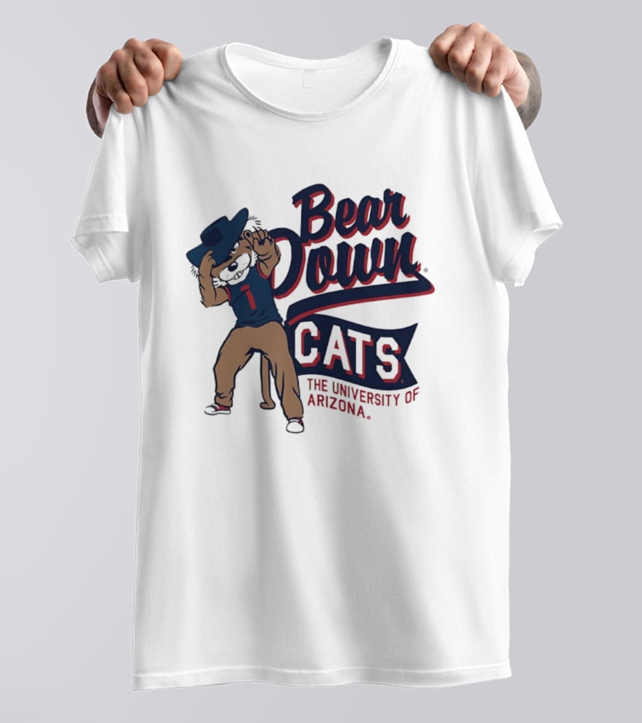 Bear Down Cats University Of Arizona Wildcat Spirit T-Shirt