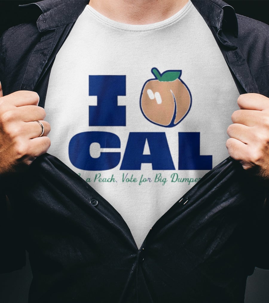 I Love Cal Peach Vote For Big Dumper Cal Raleigh T-Shirt