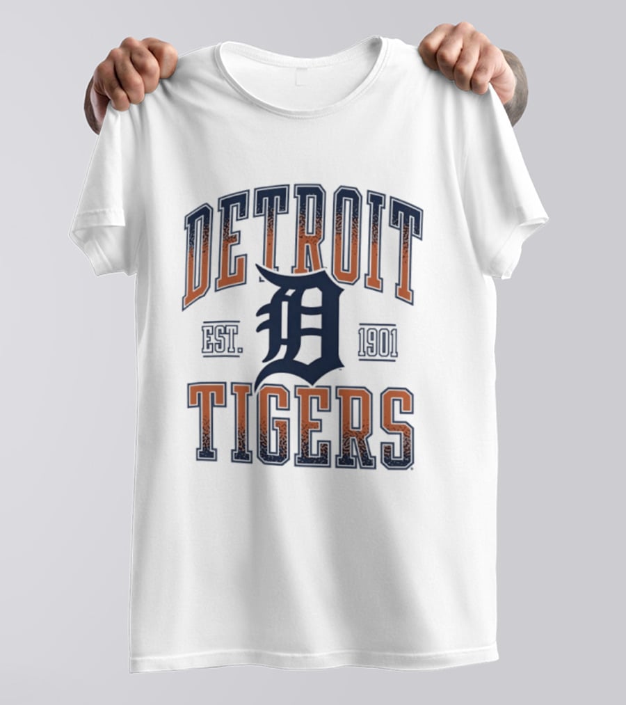 Detroit Tigers Est 1901 MLB Baseball T-Shirt