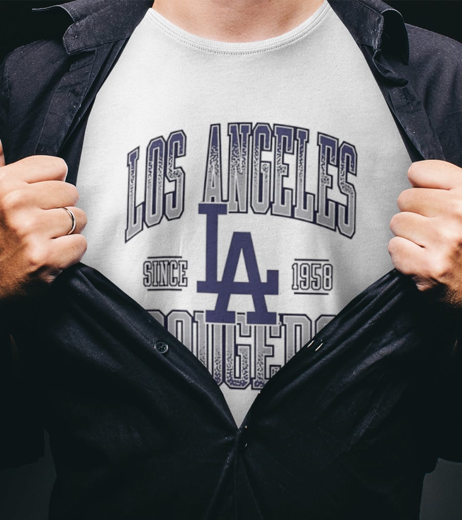 Los Angeles Dodgers LA Since 1958 MLB Baseball T-Shirt