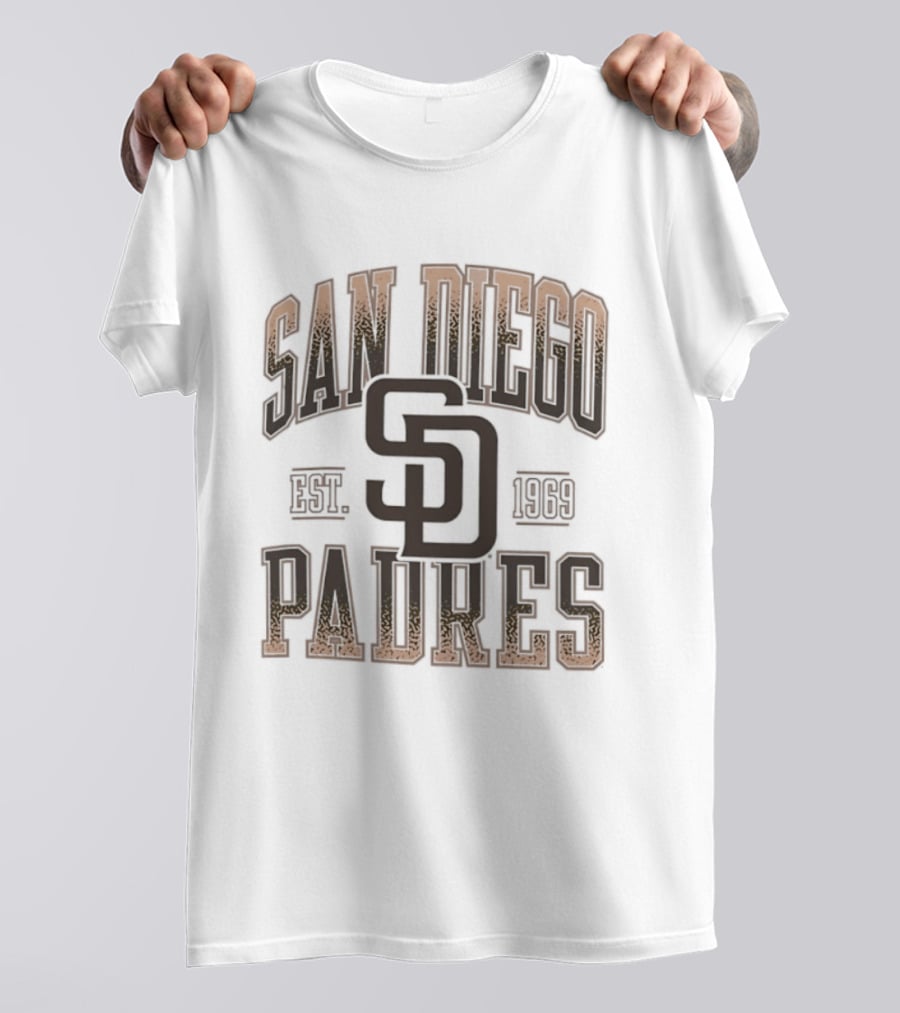 San Diego Padres Est 1969 MLB SD Logo Baseball T-Shirt