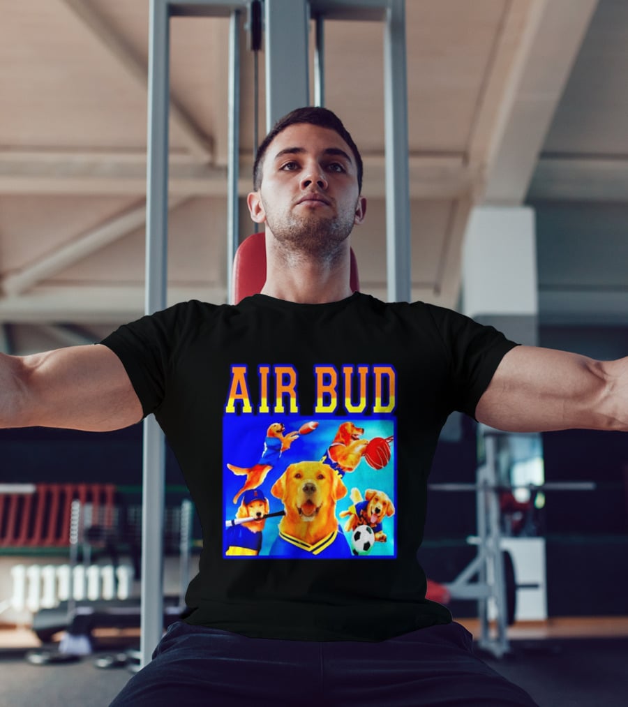 Air Bud Golden Retriever Basketball Football Soccer Sports Collage T-Shirt