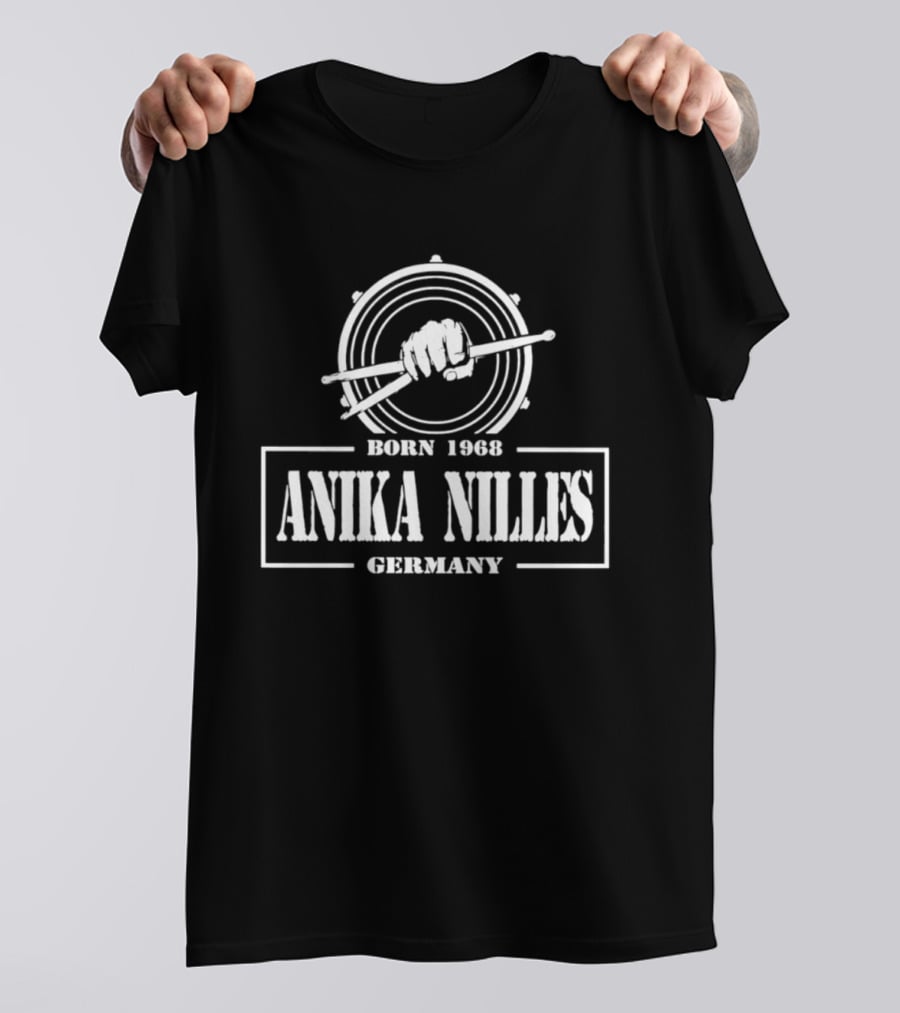 Anika Nilles Born 1968 Germany Drum Sticks T-Shirt