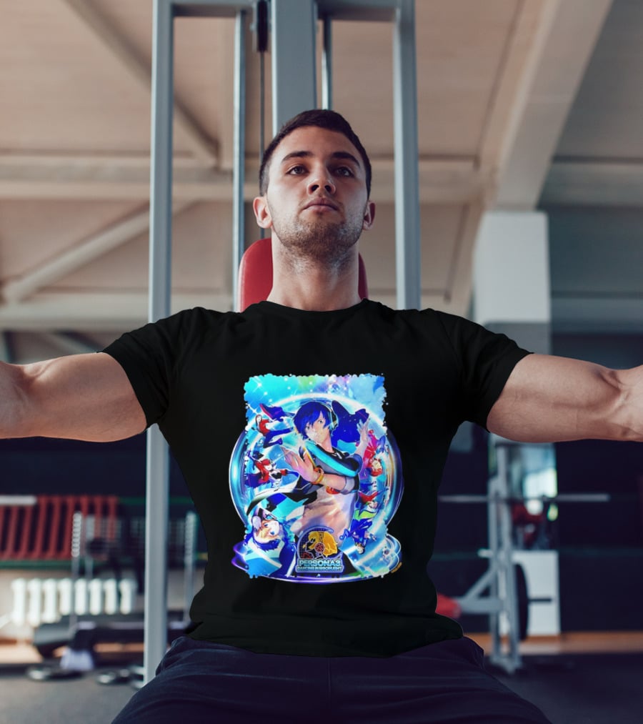 Persona 3 Dancing In Moonlight ATLUS Colorful Character Collage T-Shirt
