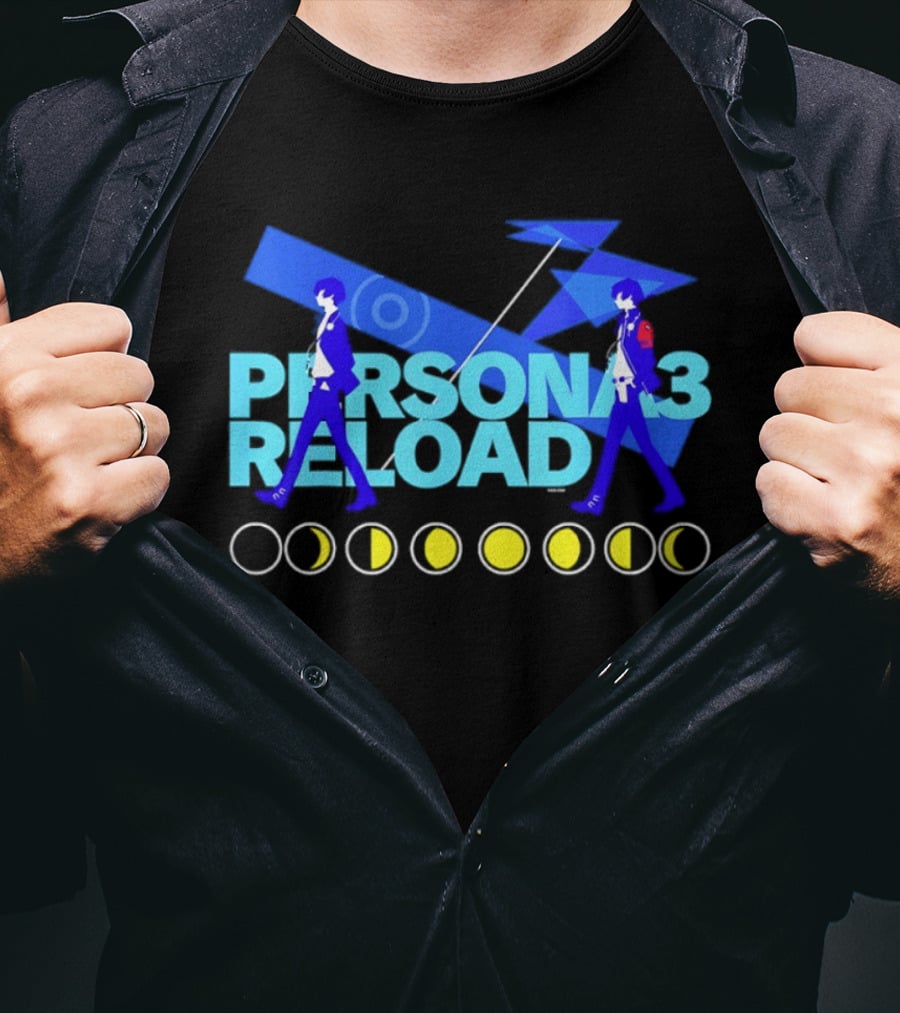 ATLUS Persona 3 Reload Classic Characters Moon Phases T-Shirt