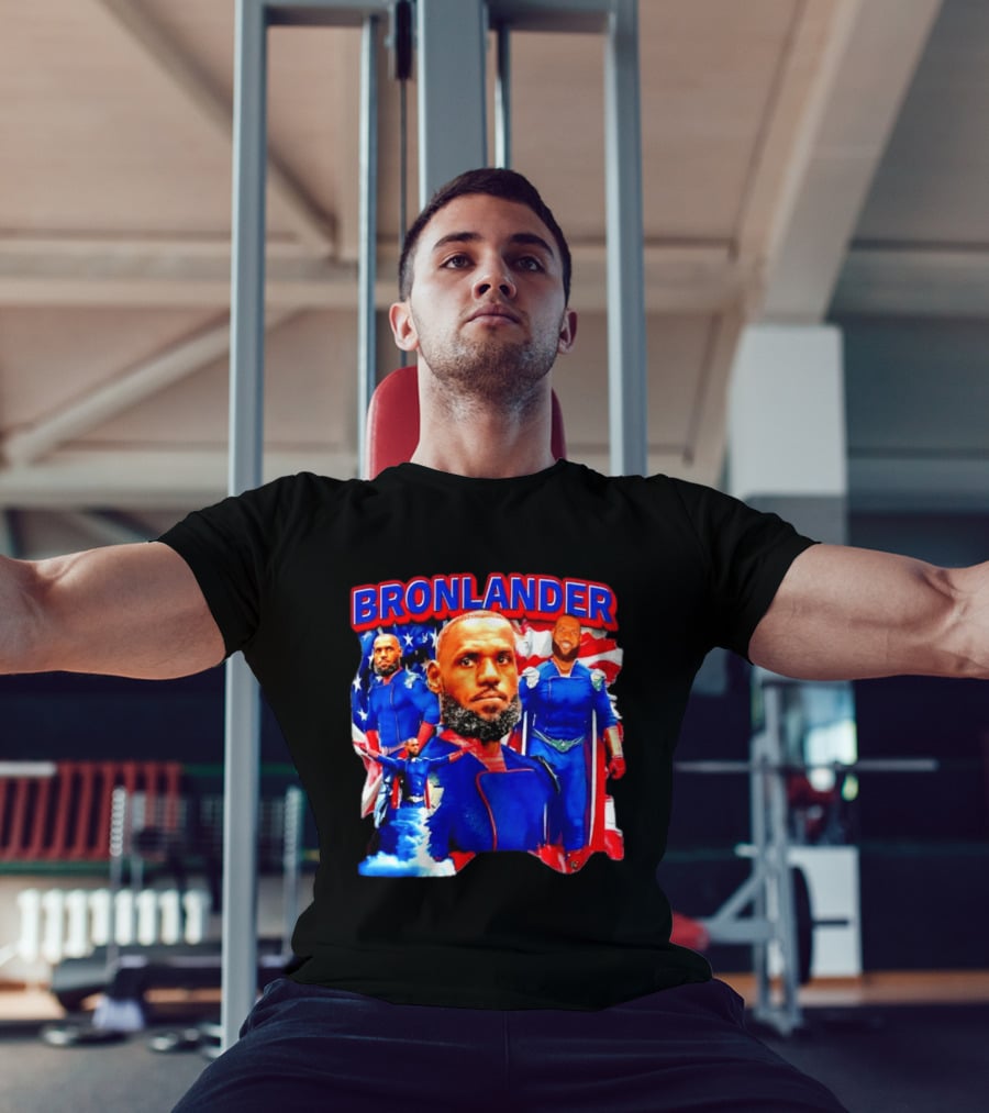 LeBron James Bronlander Basketball Superhero Fusion T-Shirt