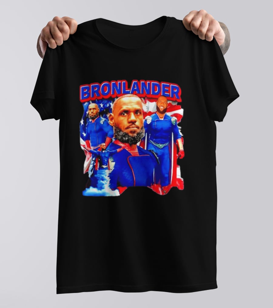 LeBron James Bronlander Basketball Superhero Fusion T-Shirt