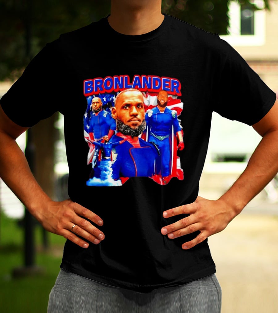 LeBron James Bronlander Basketball Superhero Fusion T-Shirt