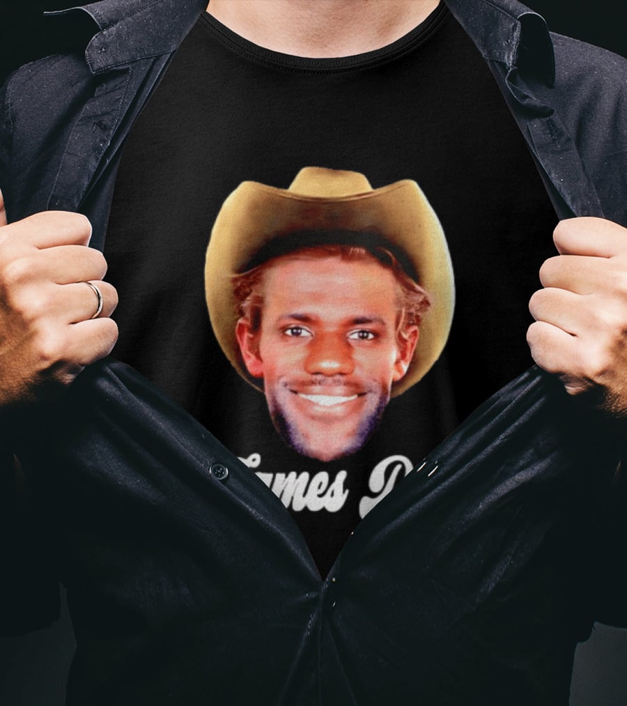LeBron James LeJames Dean Cowboy Hat T-Shirt