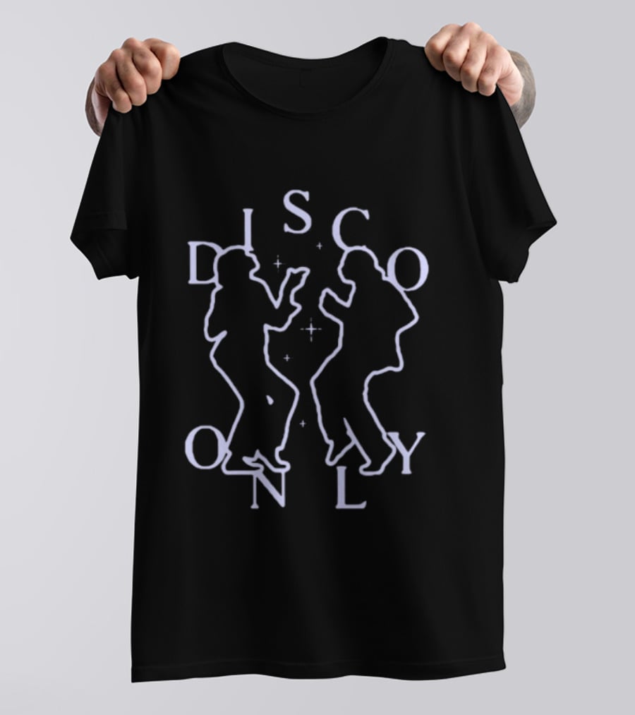 Disco Only Dancing 70s Nightclub Silhouette Retro Vibes T-Shirt