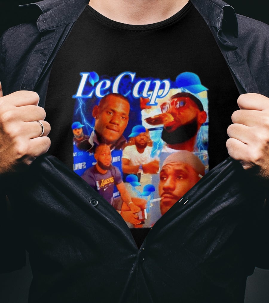 LeBron James LeCap Lakers Playoffs Meme T-Shirt