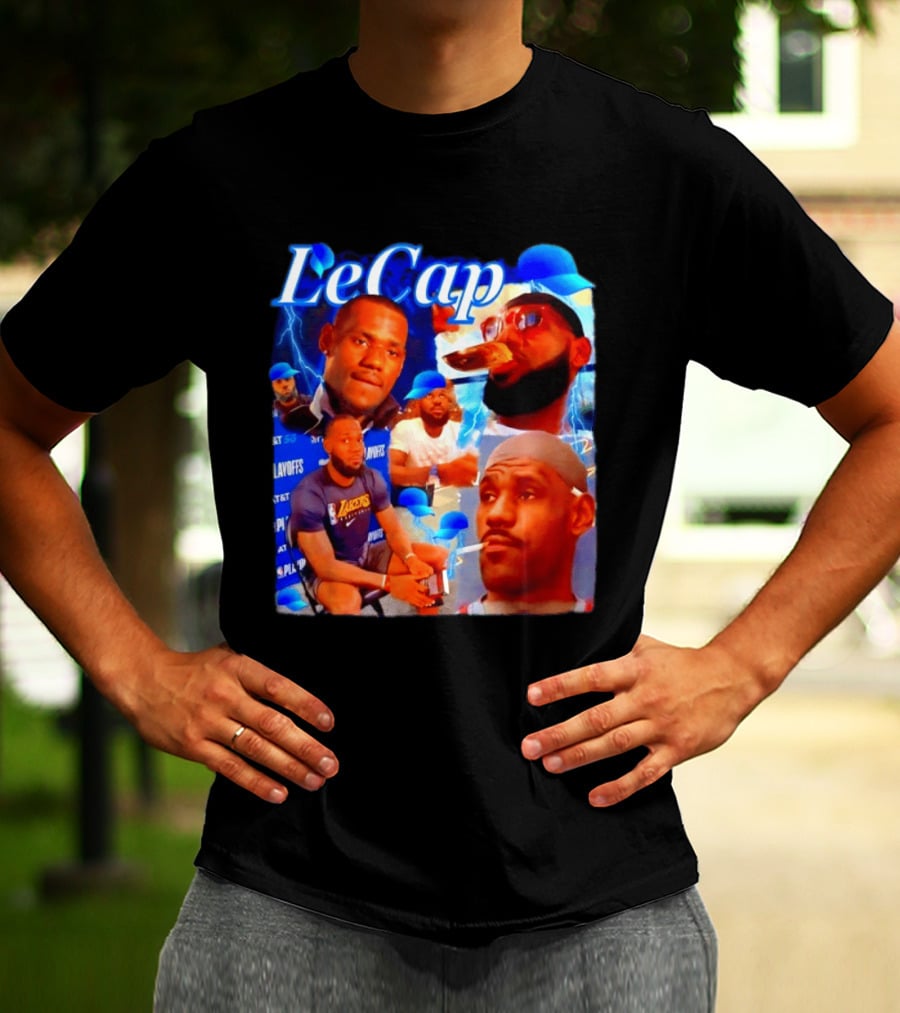 LeBron James LeCap Lakers Playoffs Meme T-Shirt