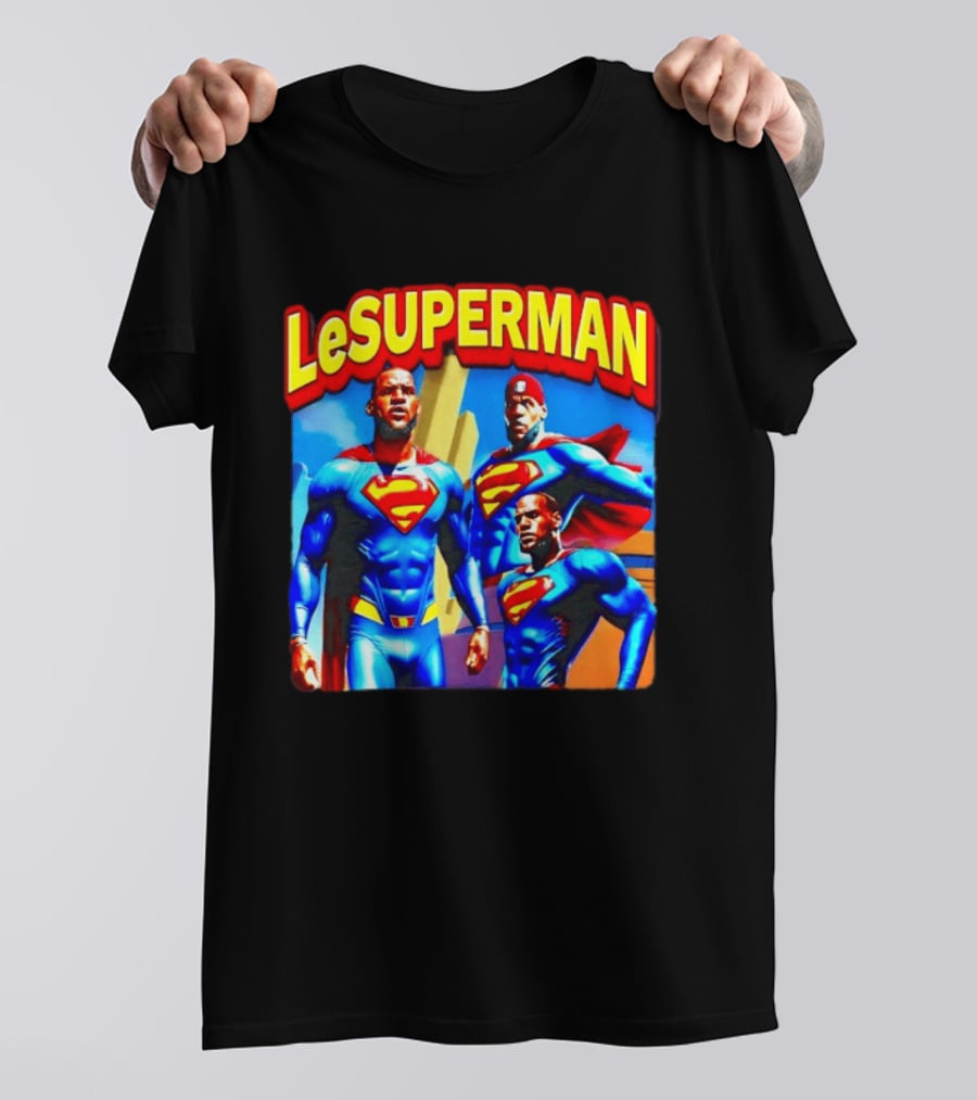 LeBron James LeSuperman Philadelphia 76ers Superhero T-Shirt