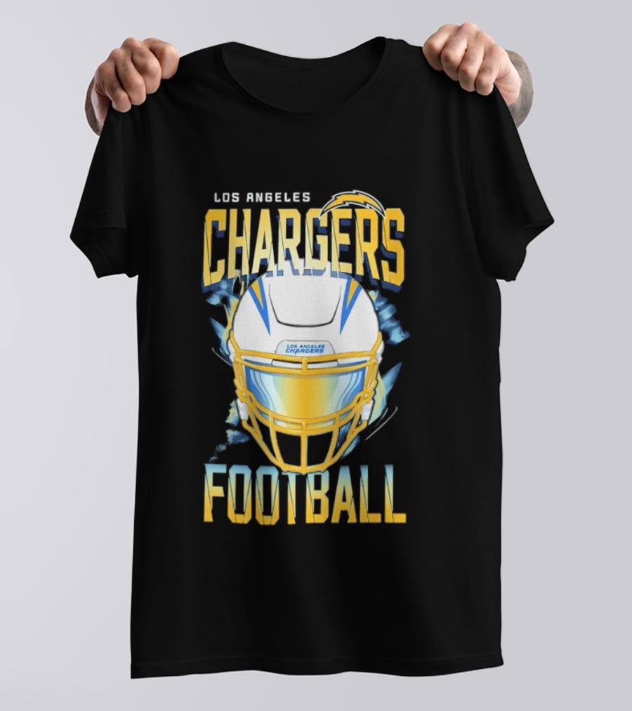Los Angeles Chargers Football Helmet 2026 Season Team Spirit T-Shirt