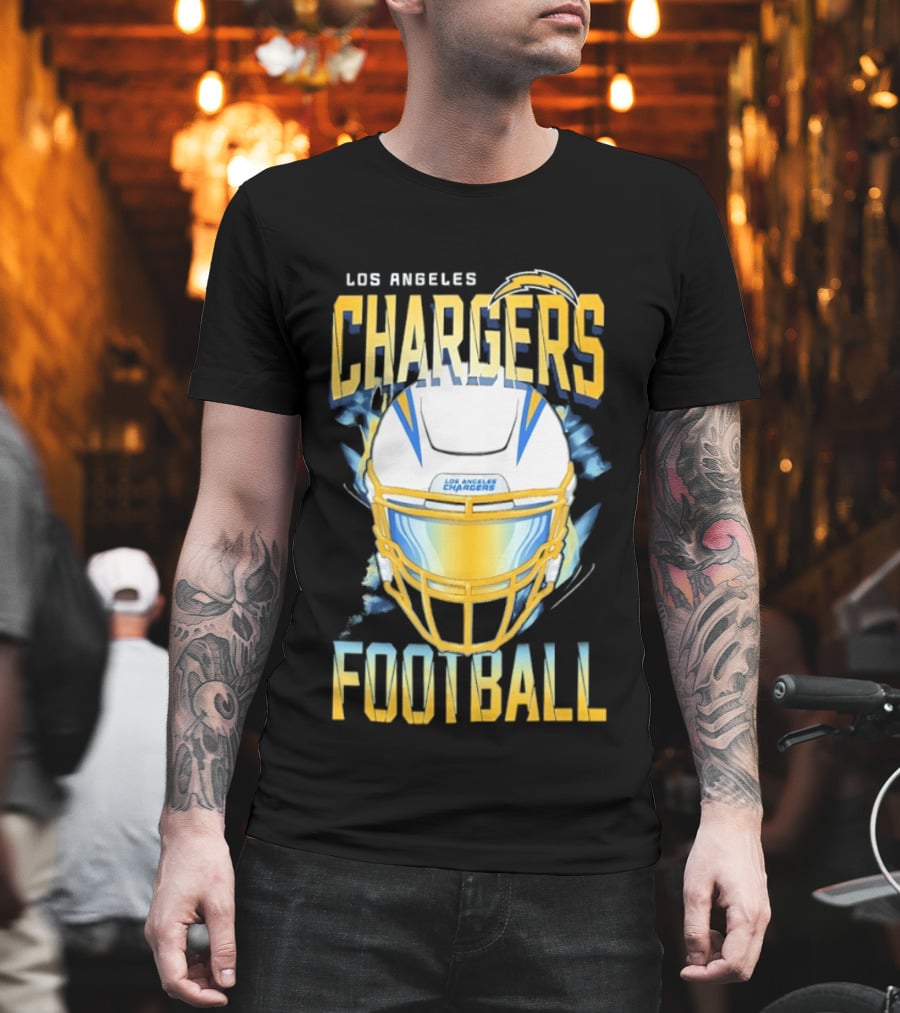 Los Angeles Chargers Football Helmet 2026 Season Team Spirit T-Shirt