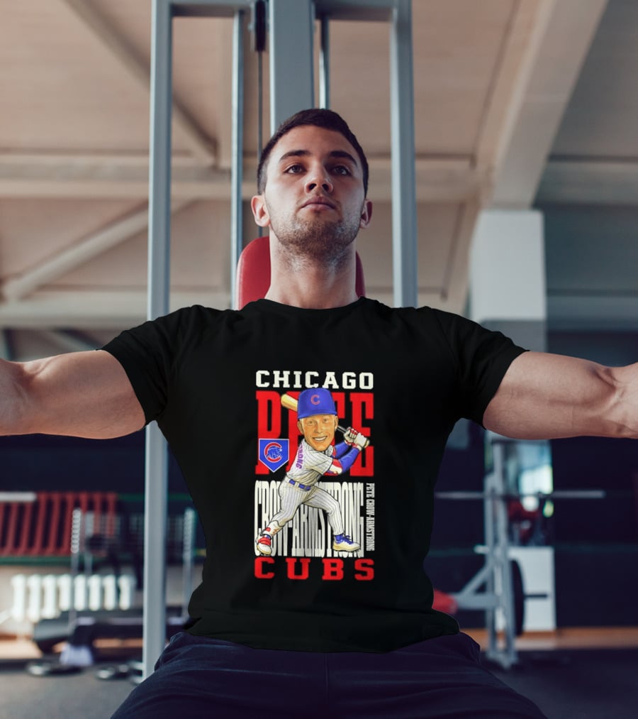 Chicago Pete Cubs Baseball Caricature Clash T-Shirt