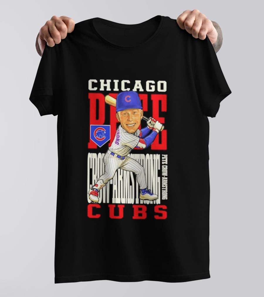 Chicago Pete Cubs Baseball Caricature Clash T-Shirt