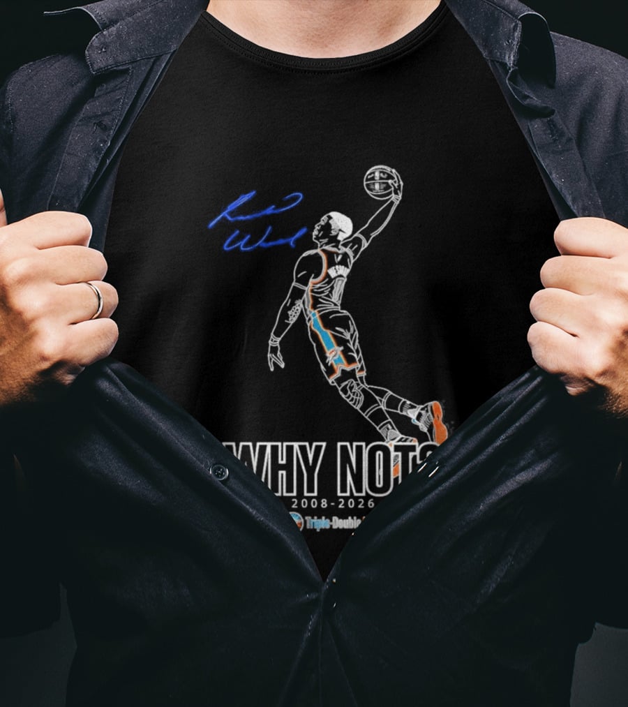 Russell Westbrook Why Not Triple Double King 2008 2026 T-Shirt