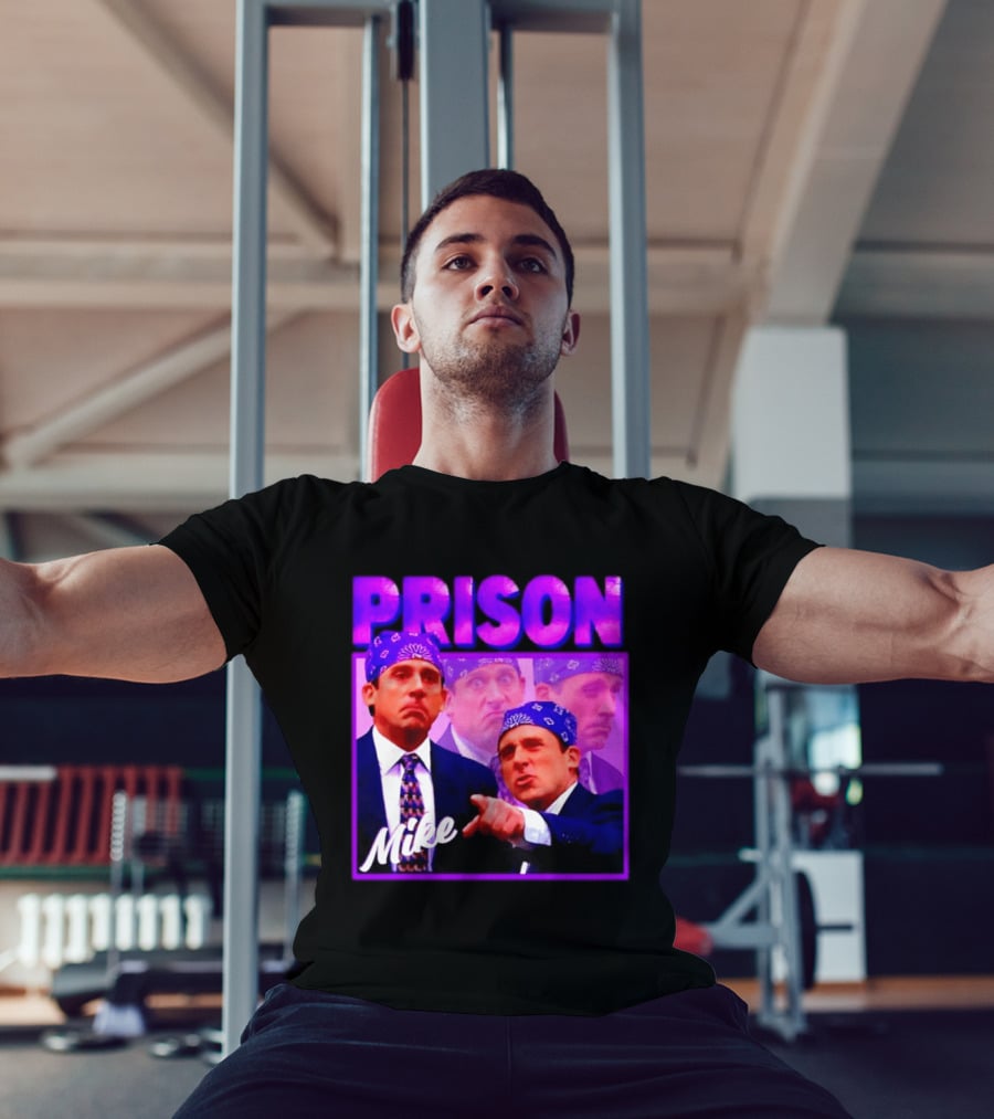 Prison Mike The Office Steve Carell Michael Scott Bandana Suit T-Shirt