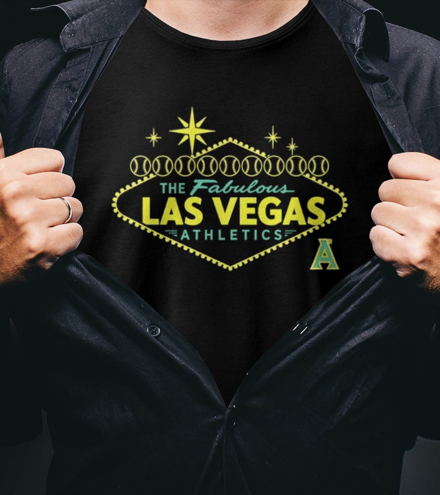 The Fabulous Las Vegas Athletics MLB Baseball 2026 Welcome Sign T-Shirt