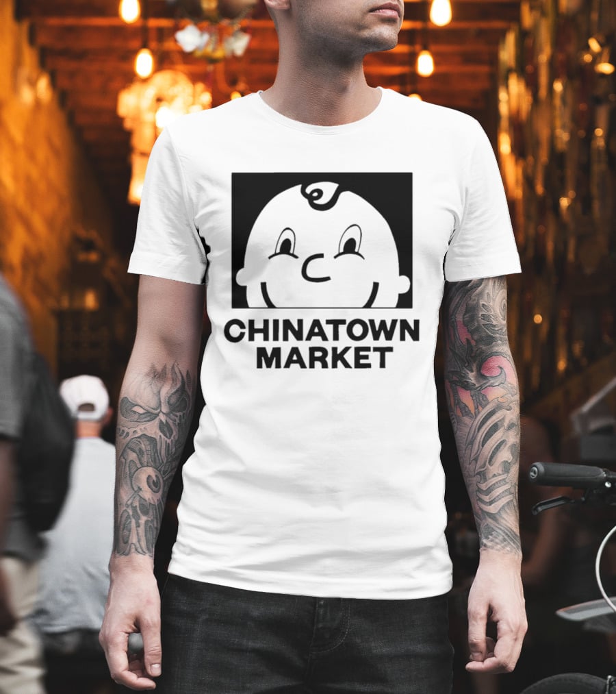Chinatown Market Smiley Face Retro Cartoon T-Shirt
