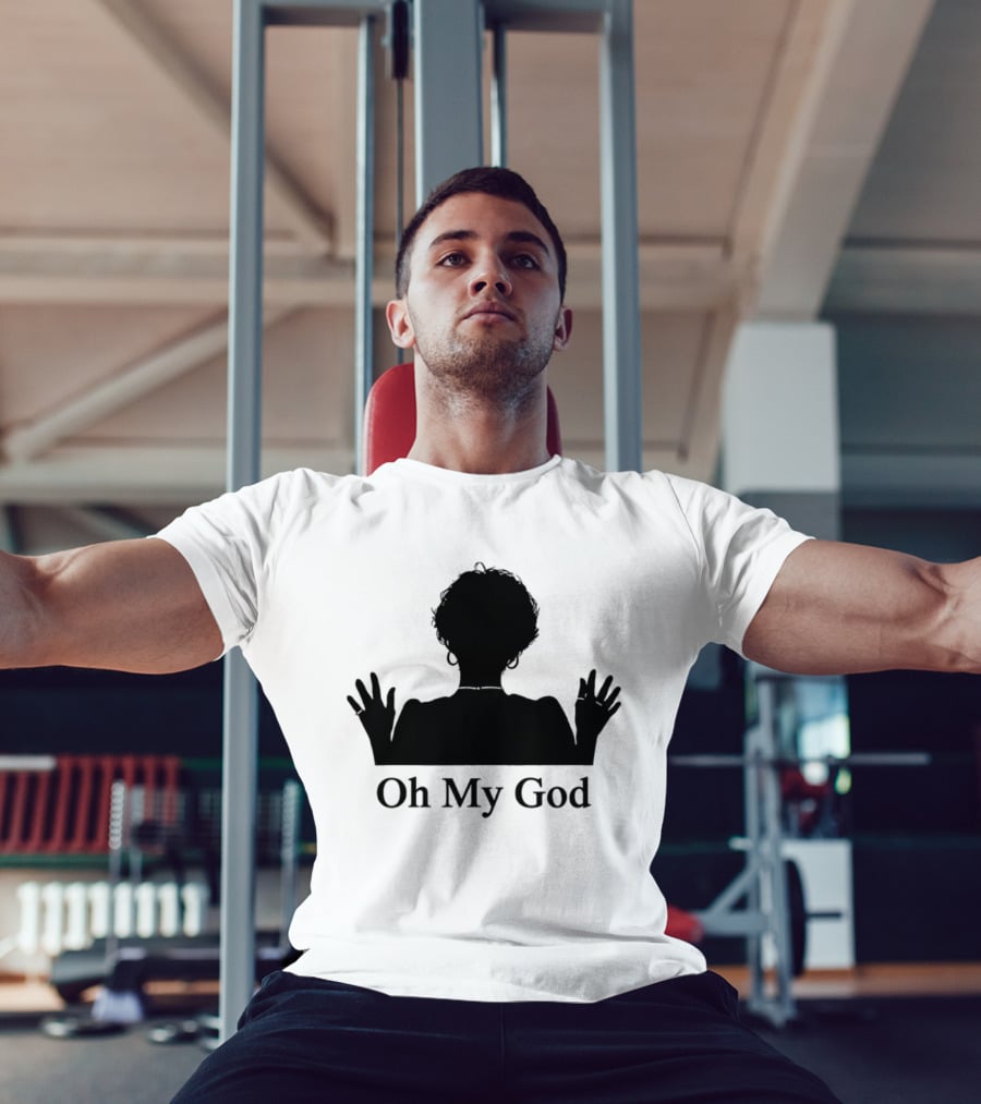 Oh My God Silhouette Hands Up Expression T-Shirt