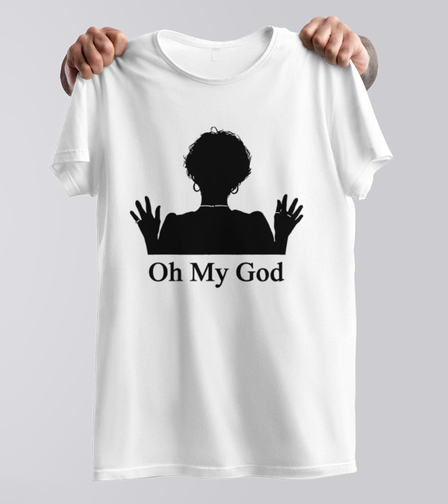 Oh My God Silhouette Hands Up Expression T-Shirt