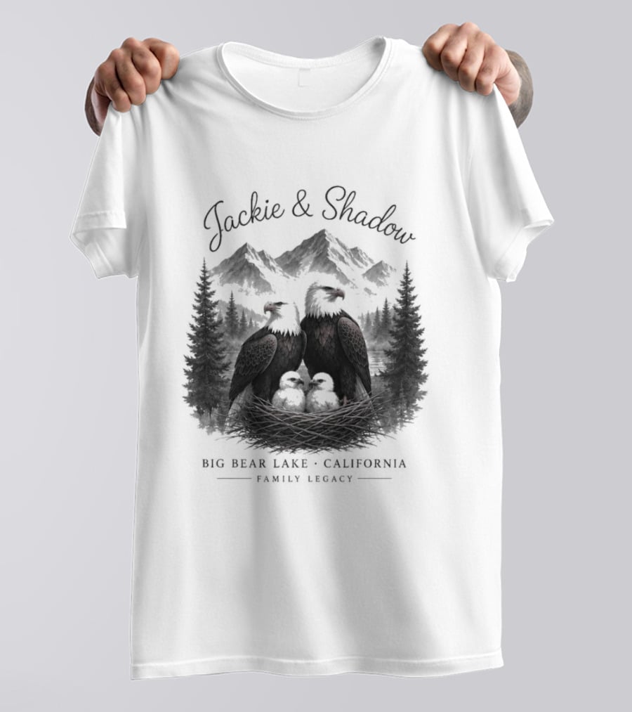 Jackie And Shadow Bald Eagles Big Bear Lake California Family Legacy T-Shirt