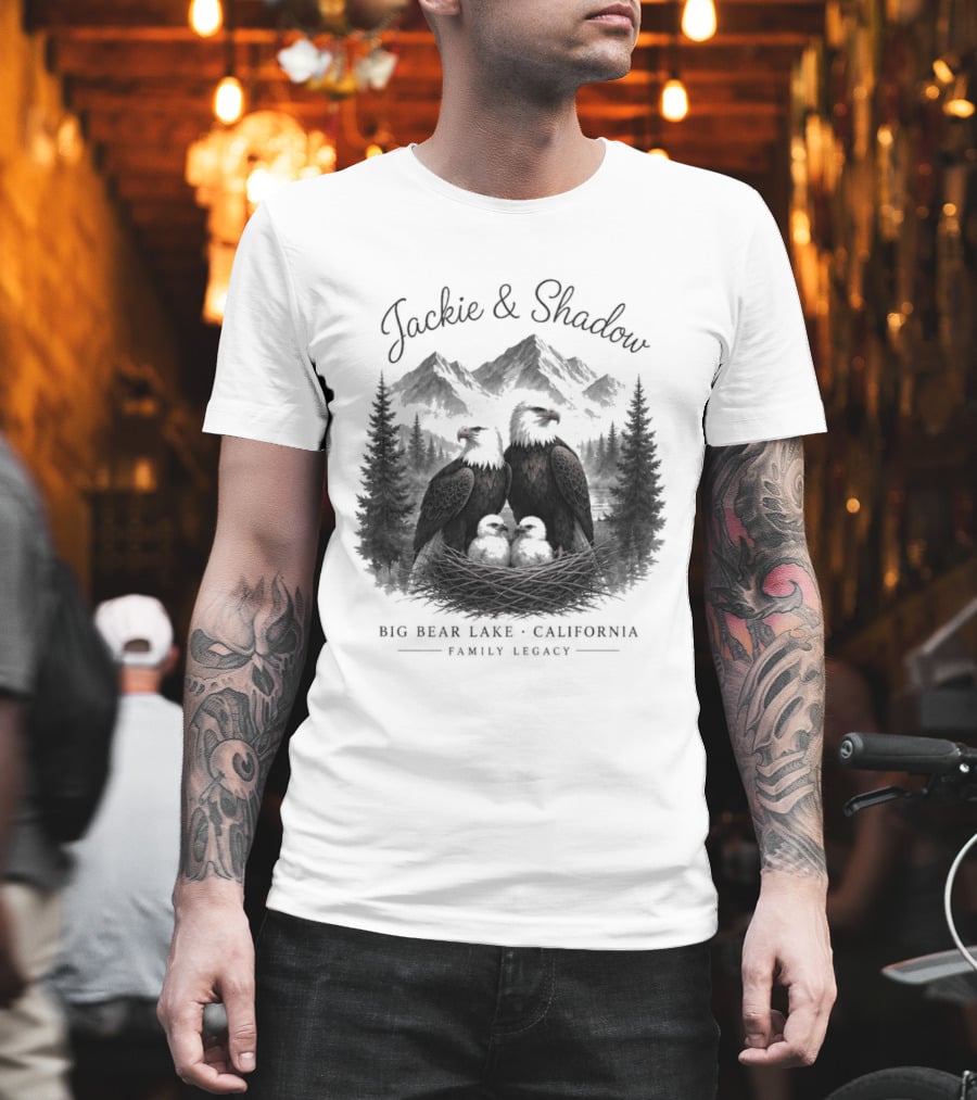 Jackie And Shadow Bald Eagles Big Bear Lake California Family Legacy T-Shirt