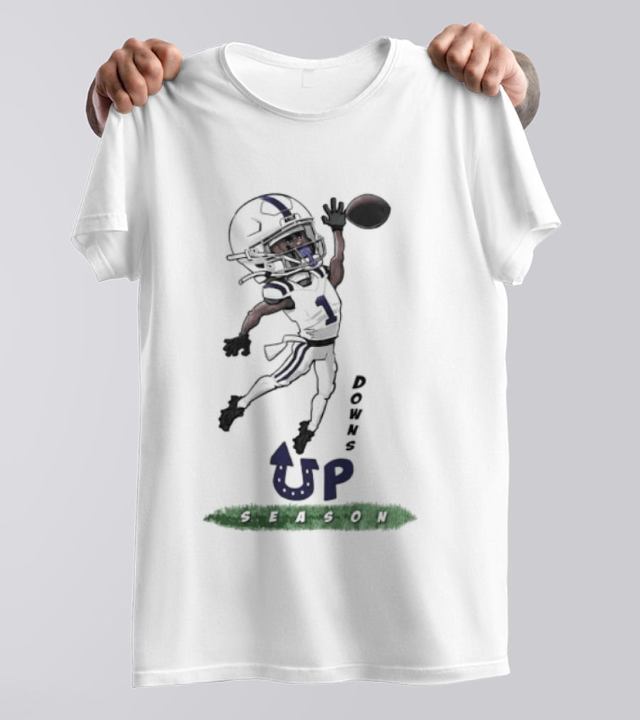 Josh Downs Indianapolis Colts Up Season Football Catch T-Shirt