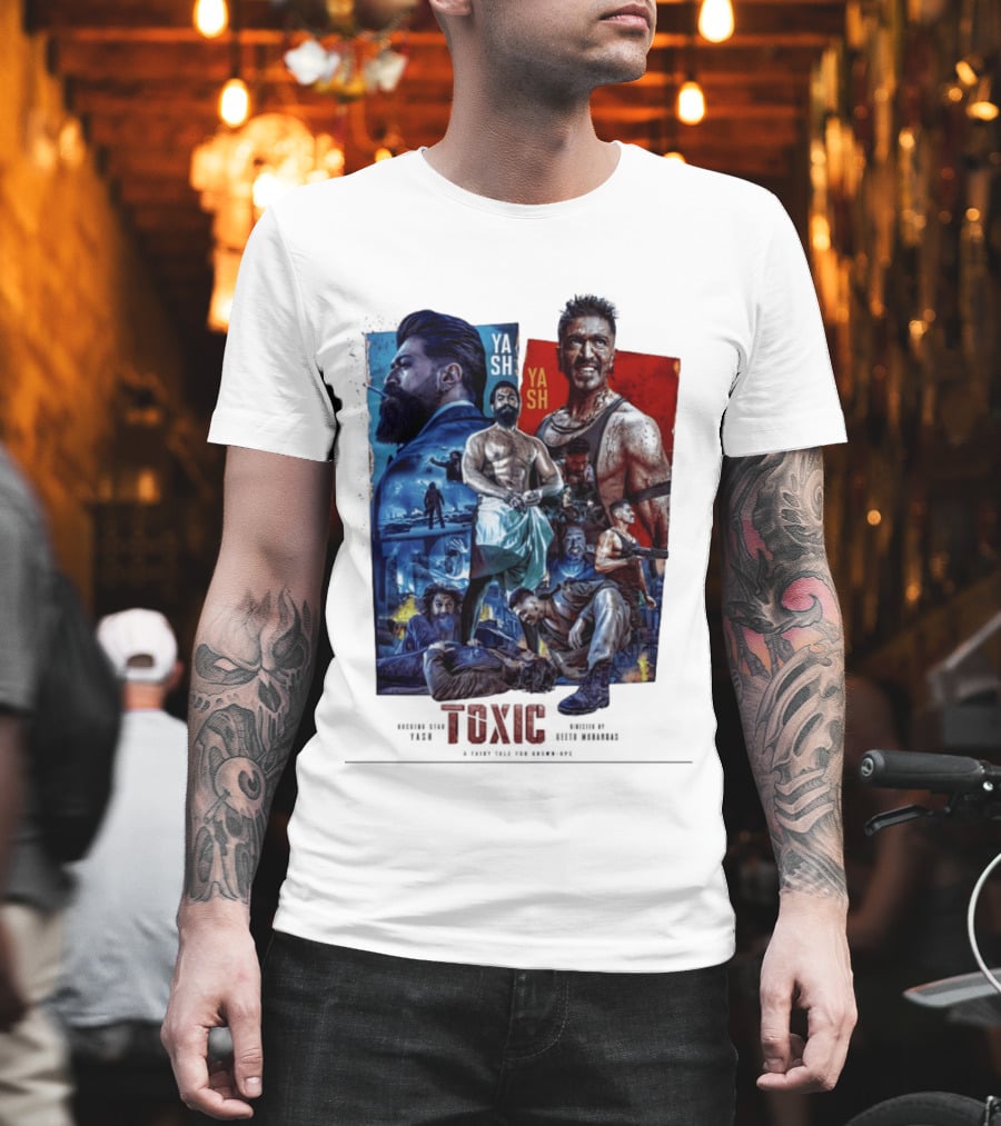 Yash Toxic A Fairy Tale For Grown Ups Rugged Warrior Action Adventure T-Shirt
