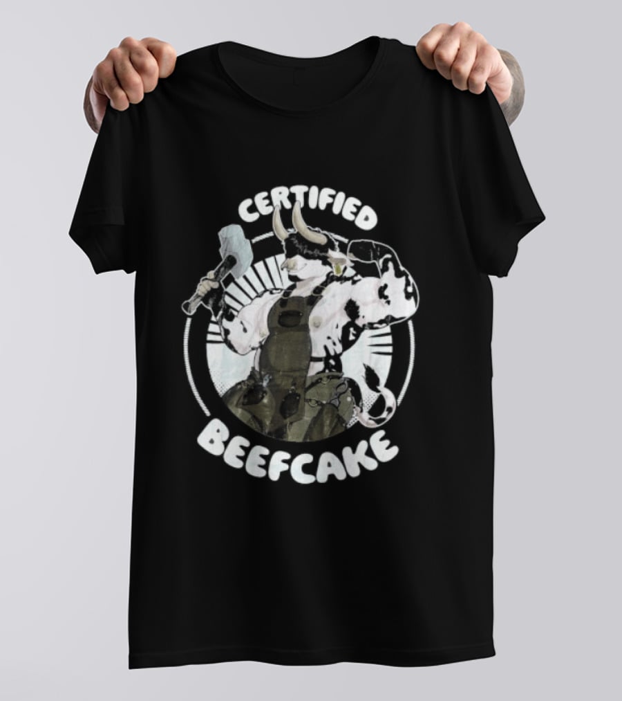Certified Beefcake Muscular Bull Blacksmith T-Shirt