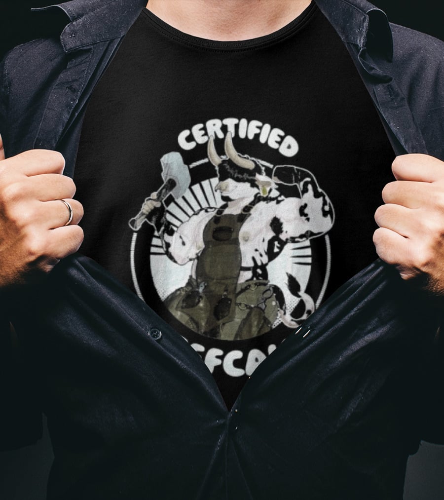 Certified Beefcake Muscular Bull Blacksmith T-Shirt