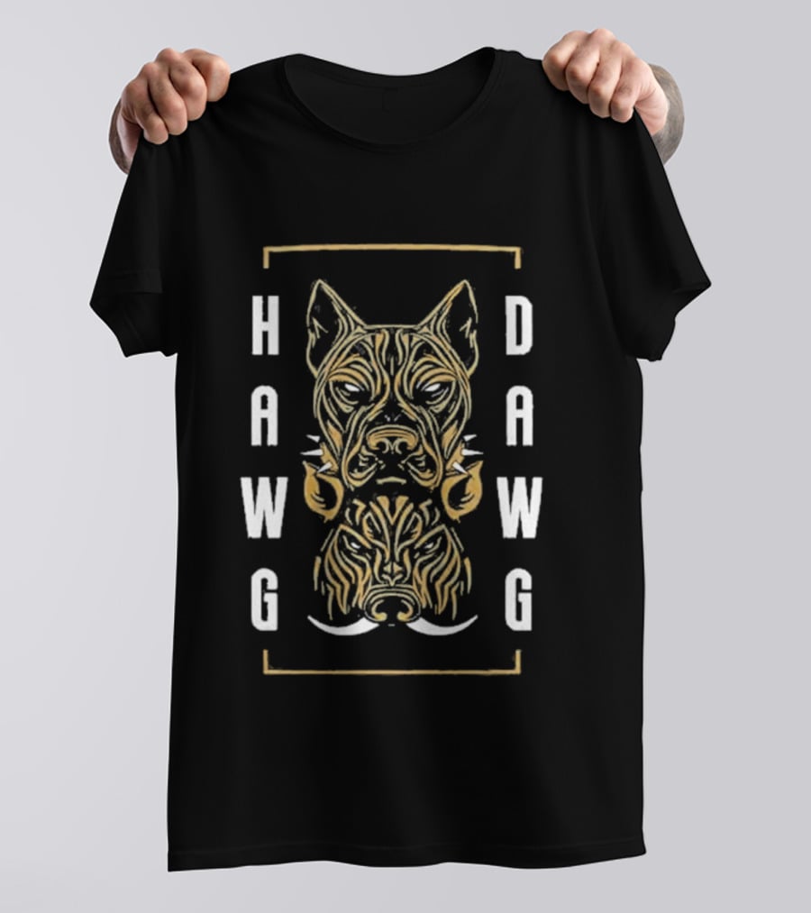 Hawg Dawg Pitbull Boar Two Faced Canine T-Shirt