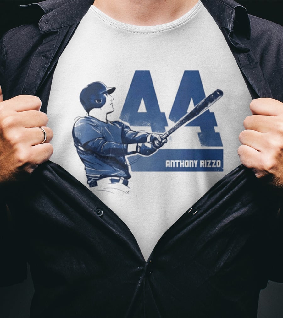 Anthony Rizzo 44 Swing Chicago Cubs Slugger T-Shirt