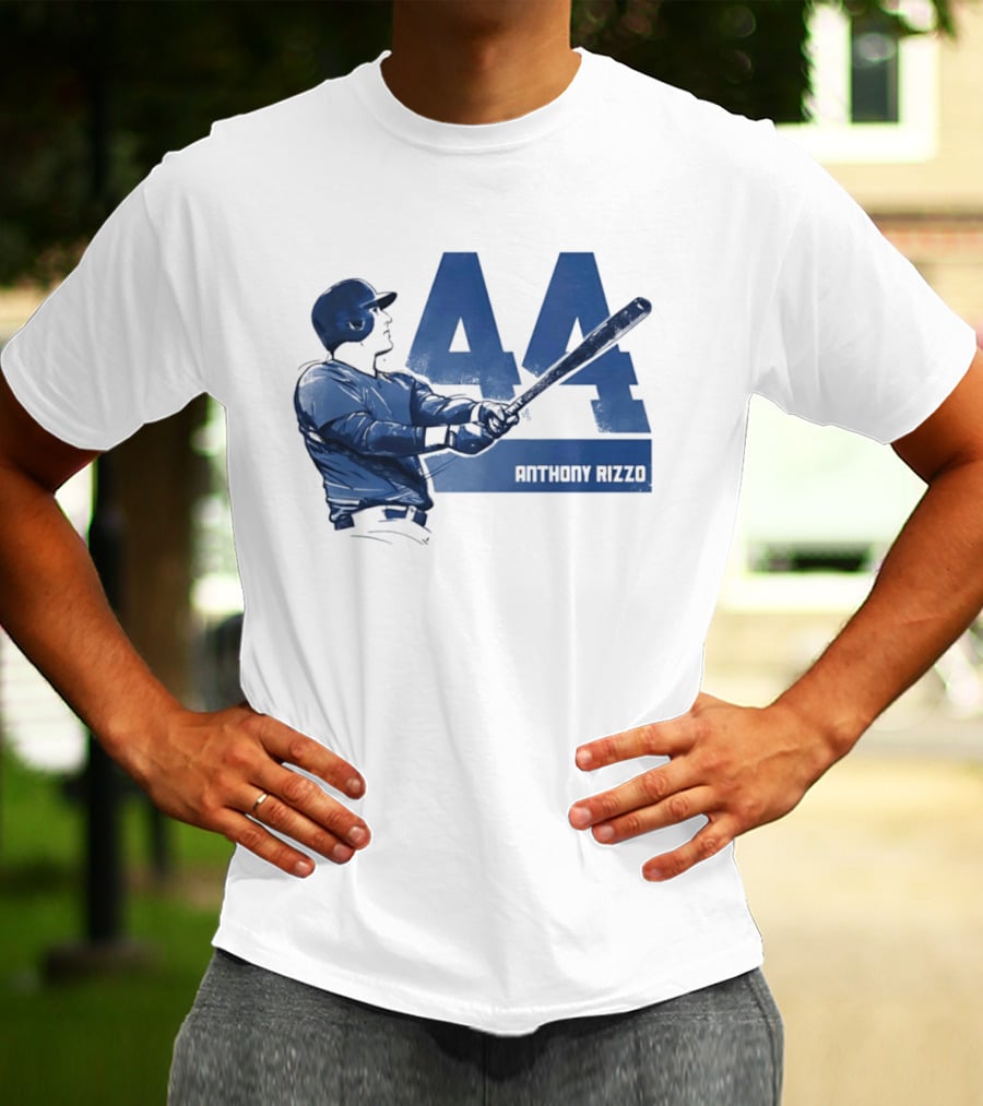 Anthony Rizzo 44 Swing Chicago Cubs Slugger T-Shirt