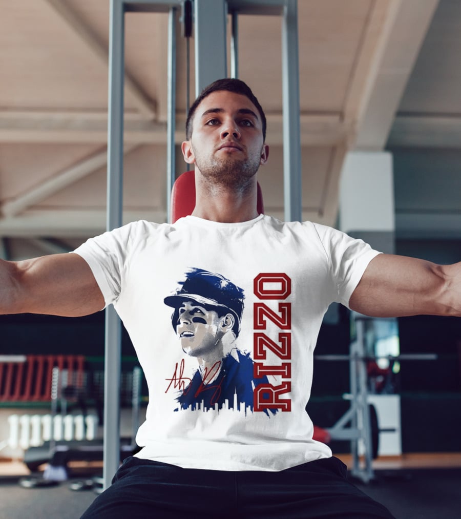 Anthony Rizzo Cubs Splatter Illustration Rizzo T-Shirt