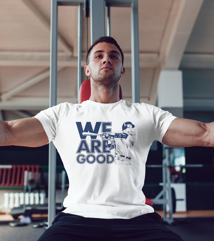 We Are Good Anthony Rizzo Chicago Cubs Slugger Swing T-Shirt
