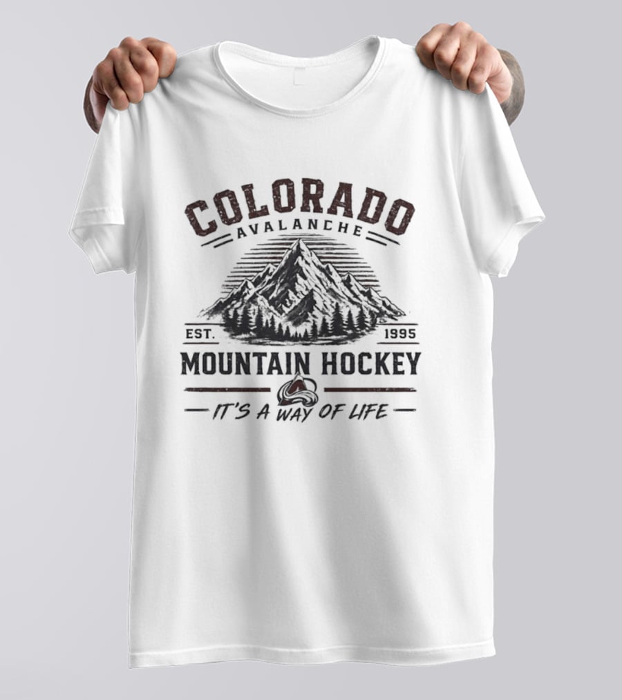 Colorado Avalanche Rocky Mountain Hockey Est. 1995 It's A Way Of Life T-Shirt