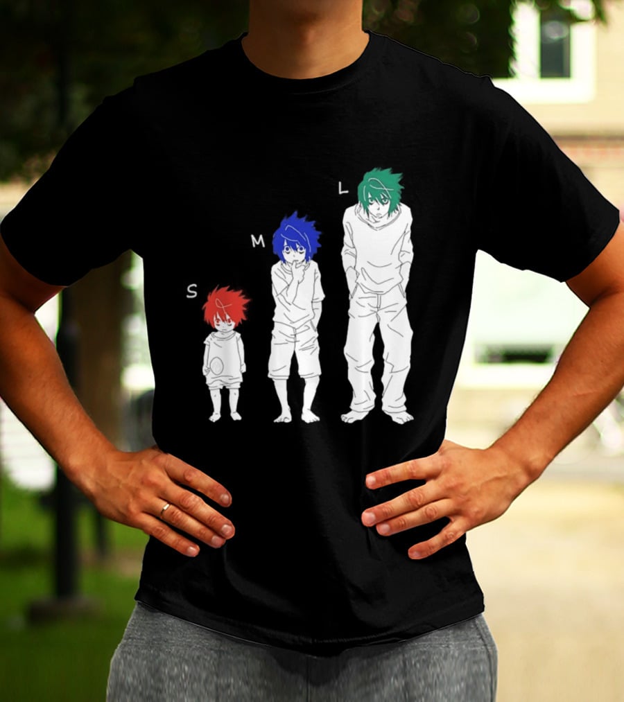 S M L Beyond Birthday Mello L Lawliet Colorful T-Shirt
