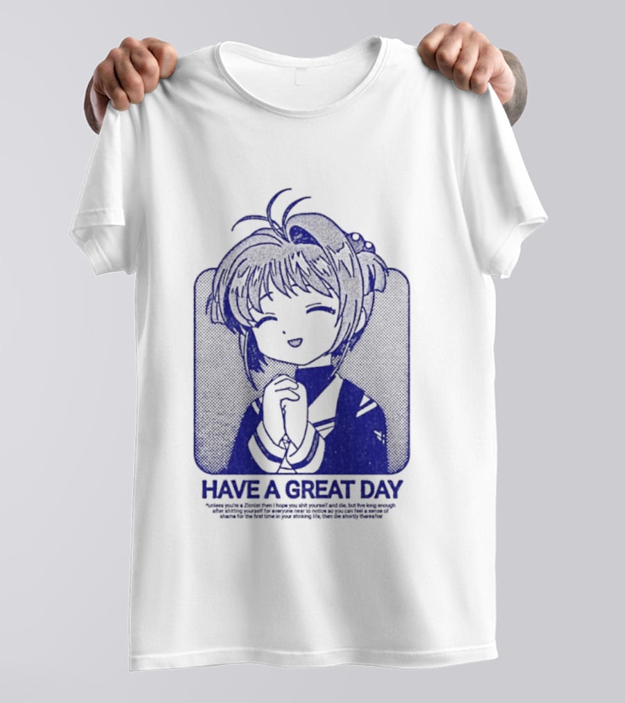Have A Great Day Sakura Kinomoto Anime Cardcaptor Look T-Shirt