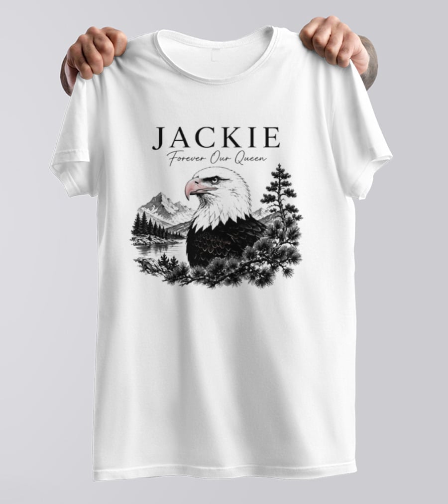 Jackie Forever Our Queen Eagle Mountain Landscape T-Shirt