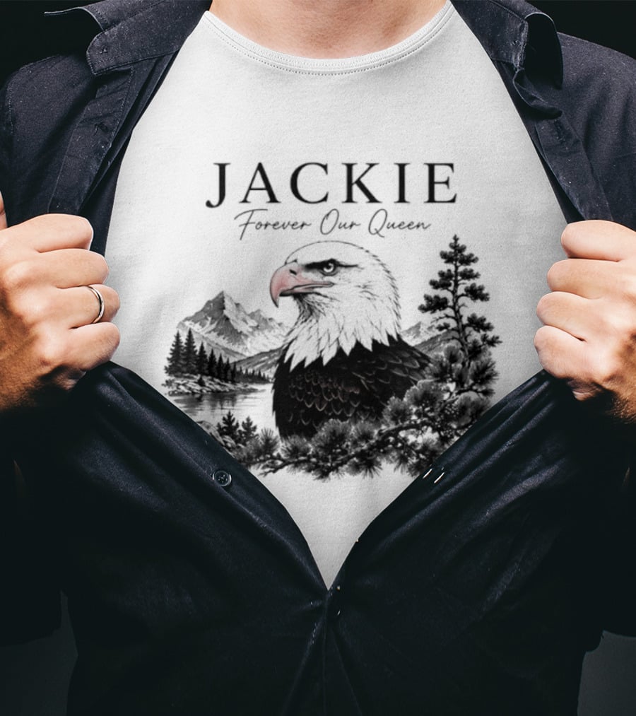 Jackie Forever Our Queen Eagle Mountain Landscape T-Shirt