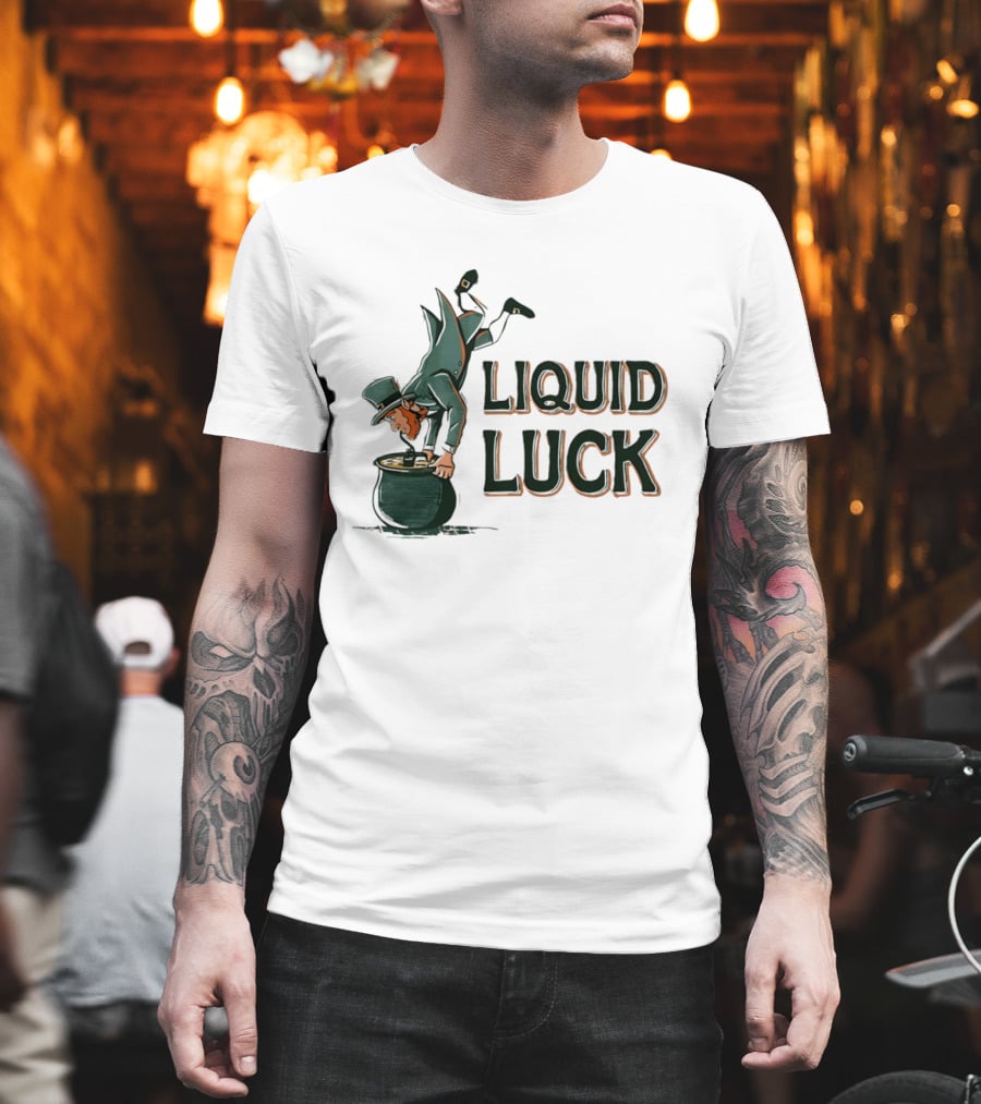 Liquid Luck Pot Of Gold St. Patrick's Day Leprechaun T-Shirt